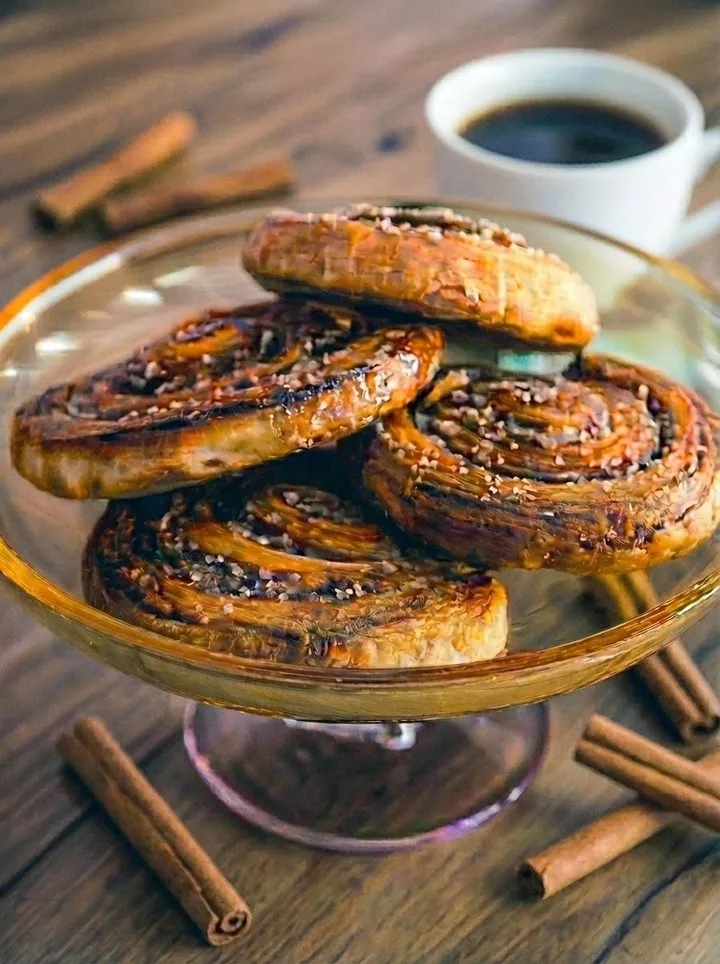 Cinnamon roll straight from the oven — the aroma fills the café. The best snack with coffee.
